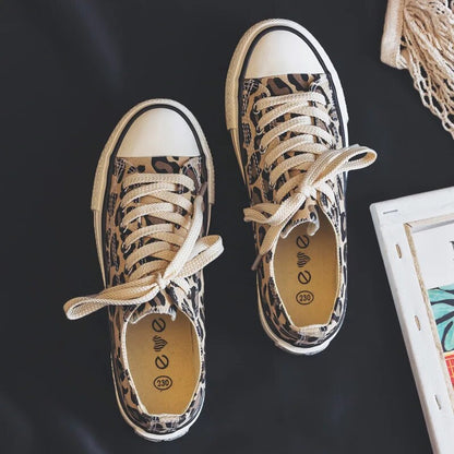 Luna | Eleganckie buty sportowe w panterkę