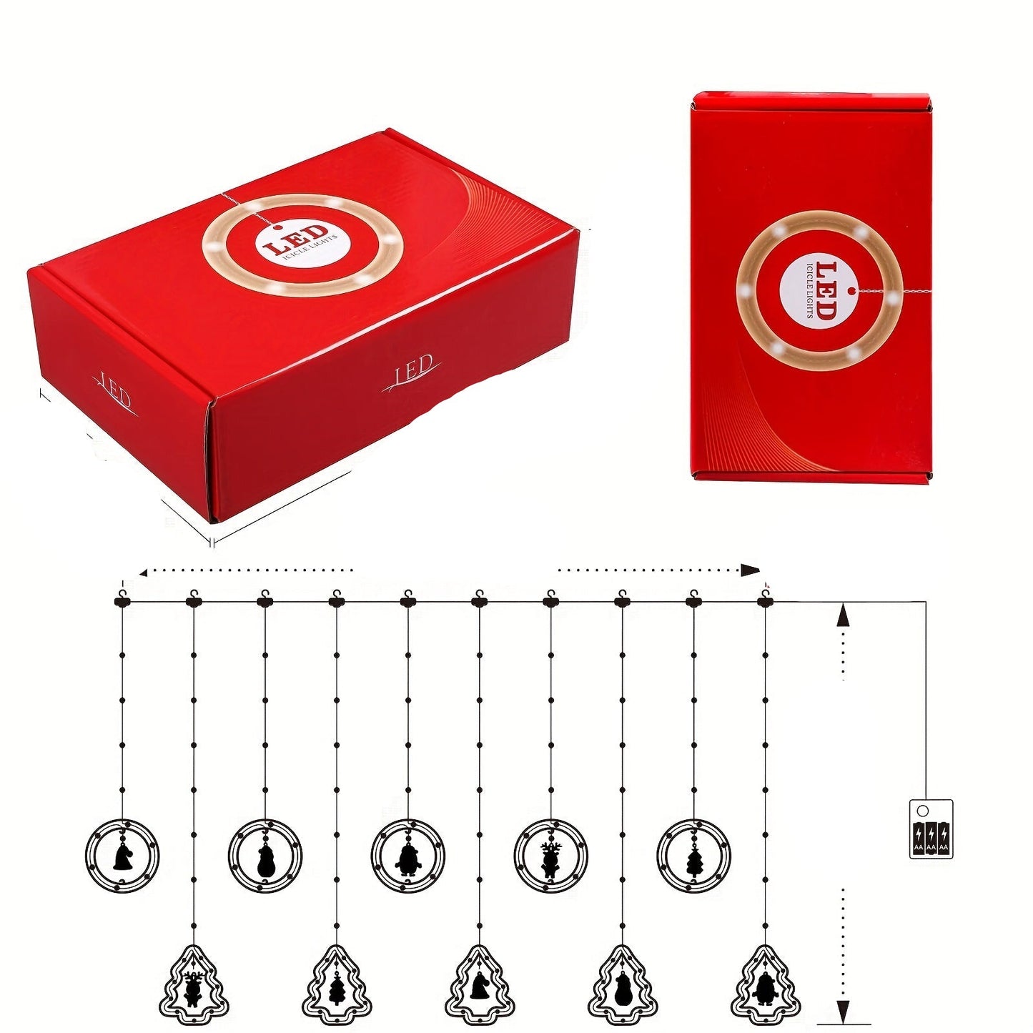 MerryCircle – Magiczny Pierścień Życzeń z Oświetleniem i Świątecznymi Dekoracjami