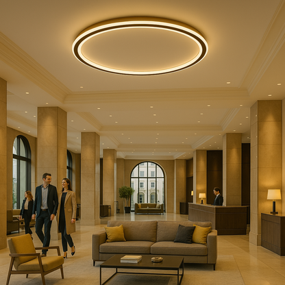 Nowoczesna Skandynawska Lampa LED sufitowa – Stylowa, ściemniana do salonu, jadalni i korytarza