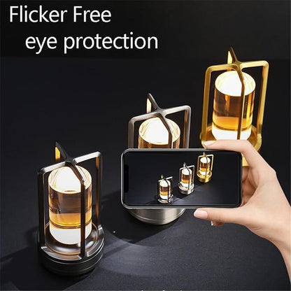 Bezprzewodowa lampa z kryształowym kloszem