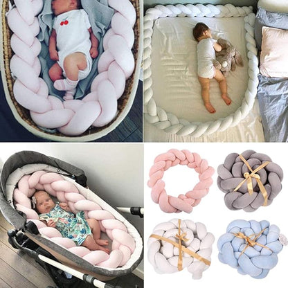 Ręcznie wykonany ochraniacz do łóżeczka