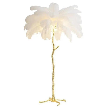 LuxeOstral - Nordic Ostrich Feather Floor Lamp