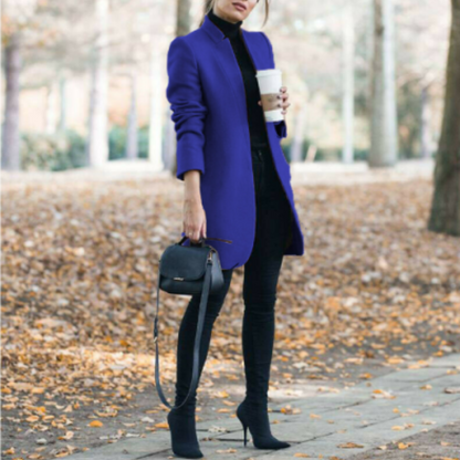 Reginel | Damski płaszcz zimowy z kołnierzem