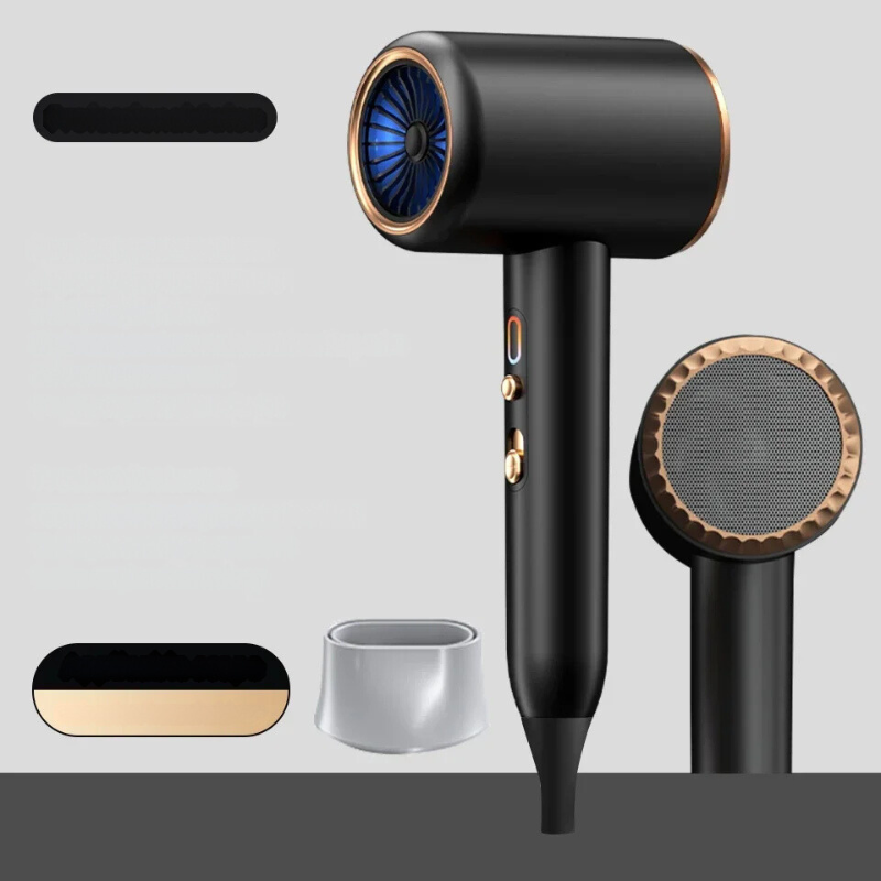 SalonPro - Wysokowydajna suszarka do włosów z podwójną regulacją temperatury i szczotką