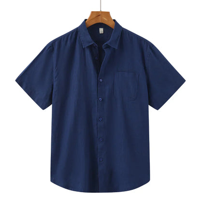 River Shirt - Men's Linen Short Sleeve Top