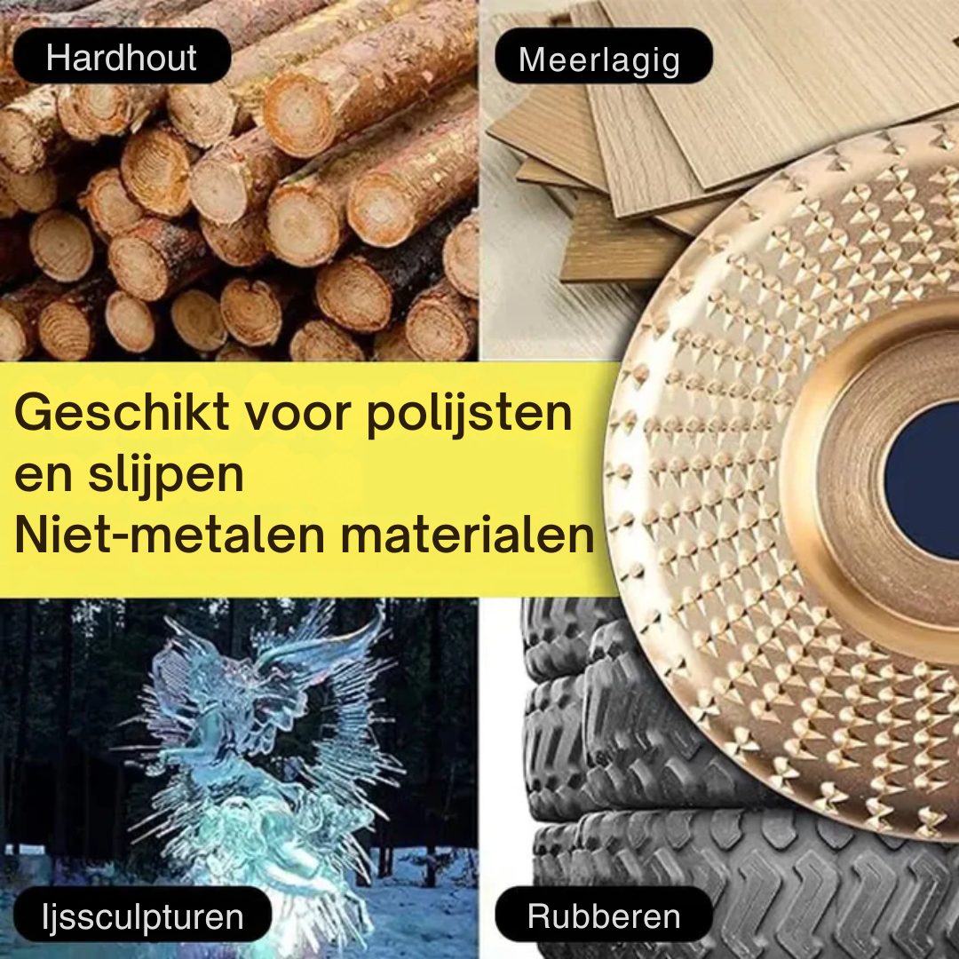 Tarcze do szlifierki kątowej do drewna – Zestaw 3 sztuk do cięcia, formowania i szlifowania