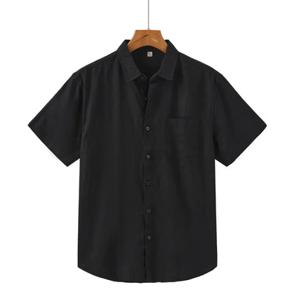 River Shirt - Men's Linen Short Sleeve Top