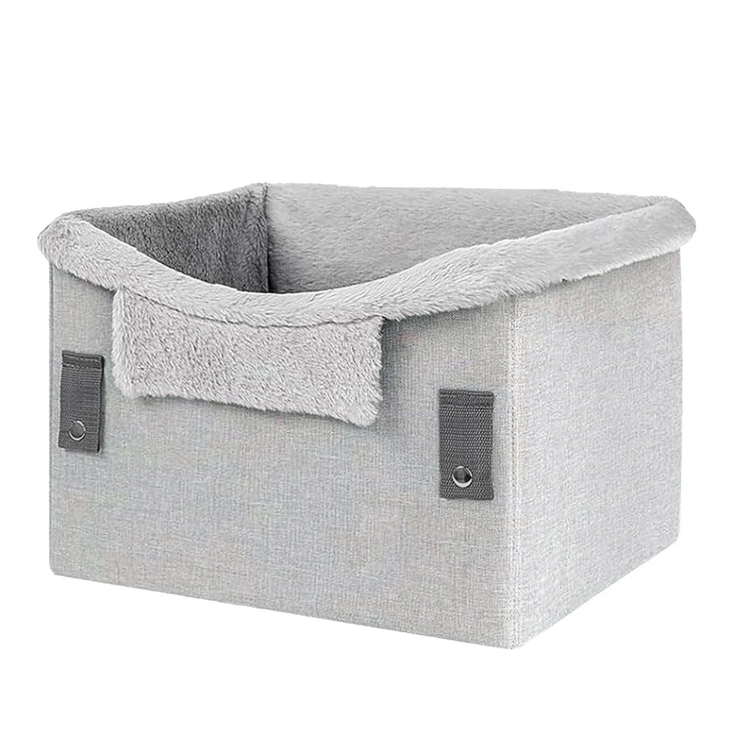 Składany i Przenośny Fotelik Samochodowy dla Małych Psów - Zapięcia Bezpieczeństwa - Do 25 Lbs