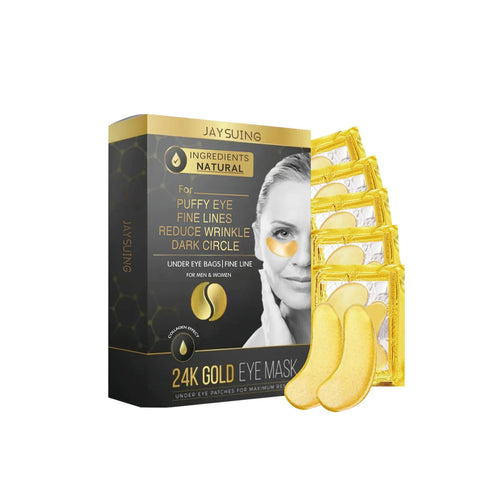 GoldGlow – 24K Gold Eye Masks for Wrinkles and Puffiness