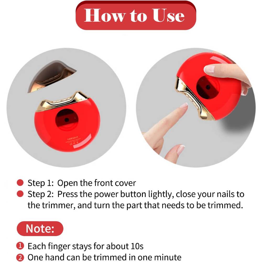 SmartTrim - Automatyczny Elektryczny Kleszcz do Paznokci z Funkcjami Bezpieczeństwa dla Dokładnego Przycinania