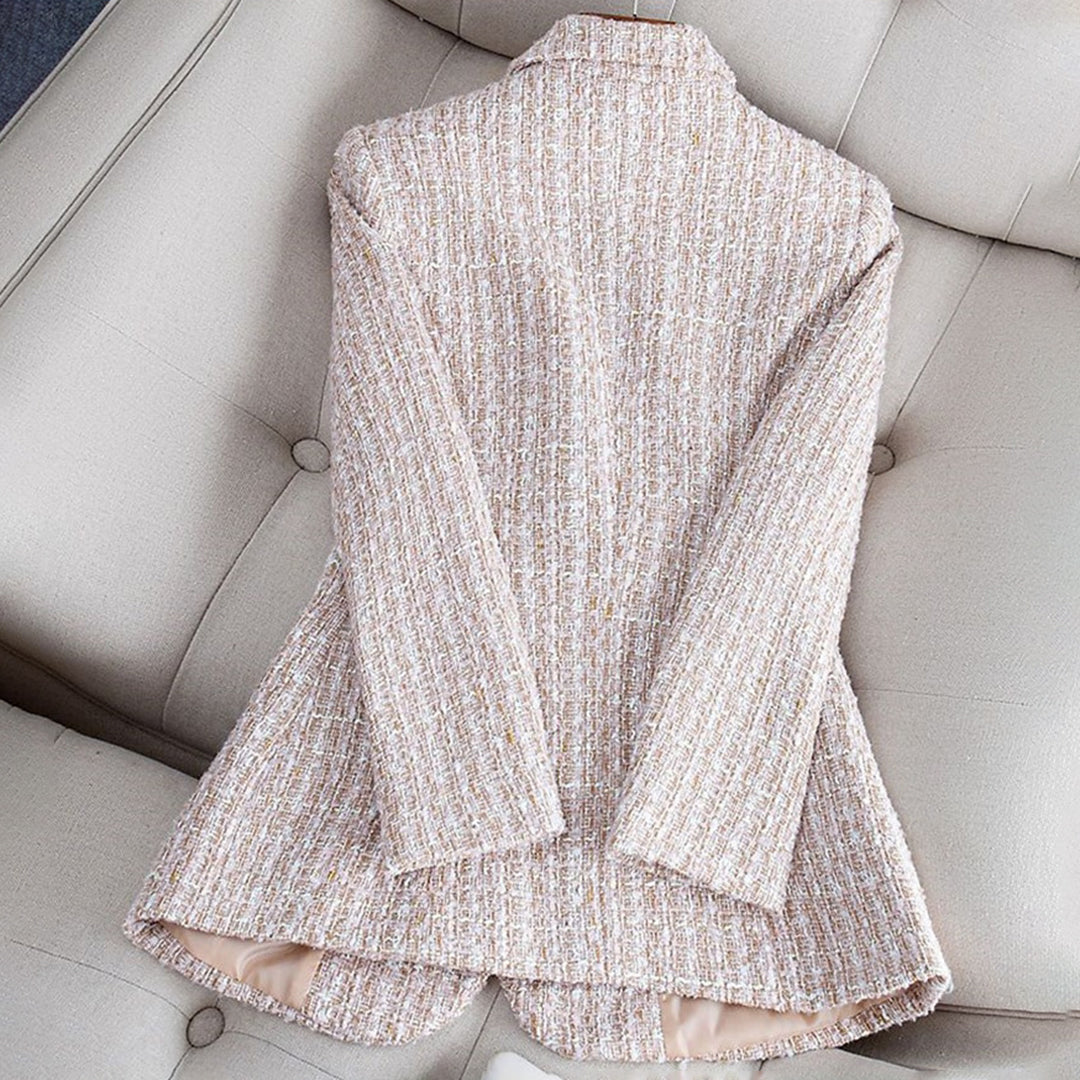 LAVIFA - Stylowy Kraciasty Żakiet Damski