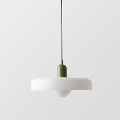 Kolorowa szklana lampa wisząca w stylu Bauhaus