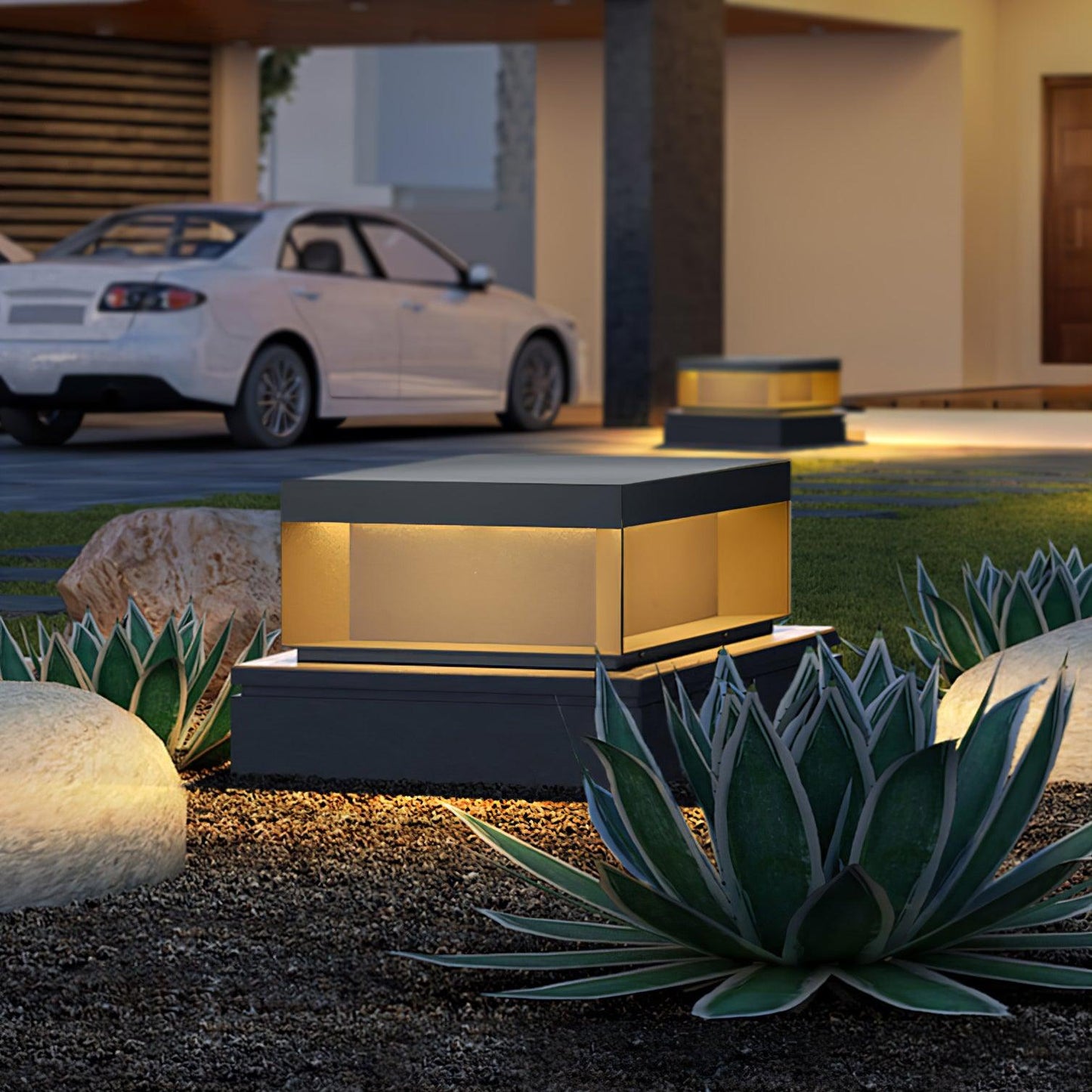 EverLume - Elegancka Lampa Słoneczna do Ogrodu - Matowa Osłona Akrylowa i Wytrzymała Konstrukcja