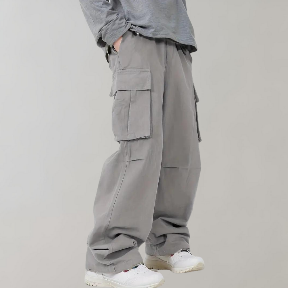 Luźne Spodnie - Oversized Cargo Pants