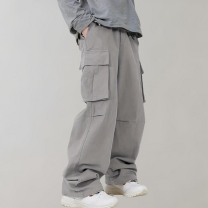 Luźne Spodnie - Oversized Cargo Pants