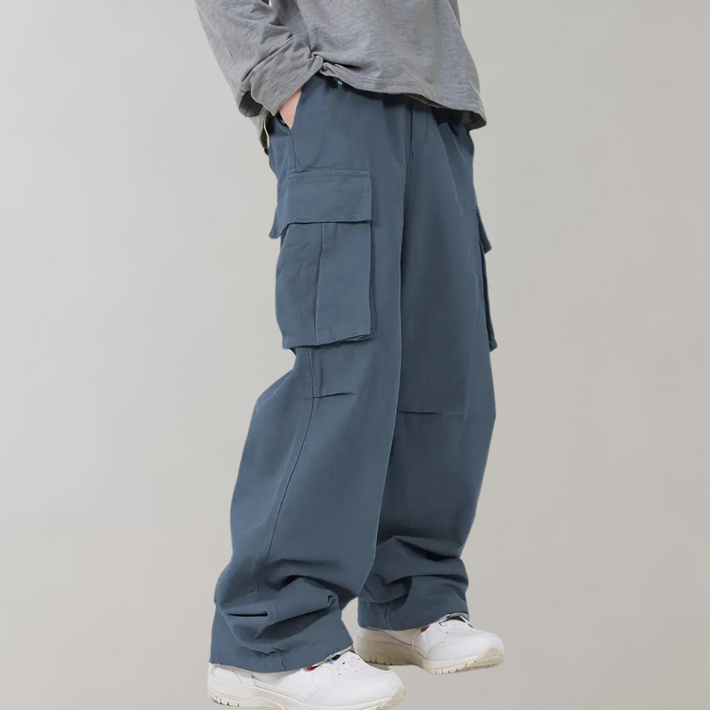 Luźne Spodnie - Oversized Cargo Pants