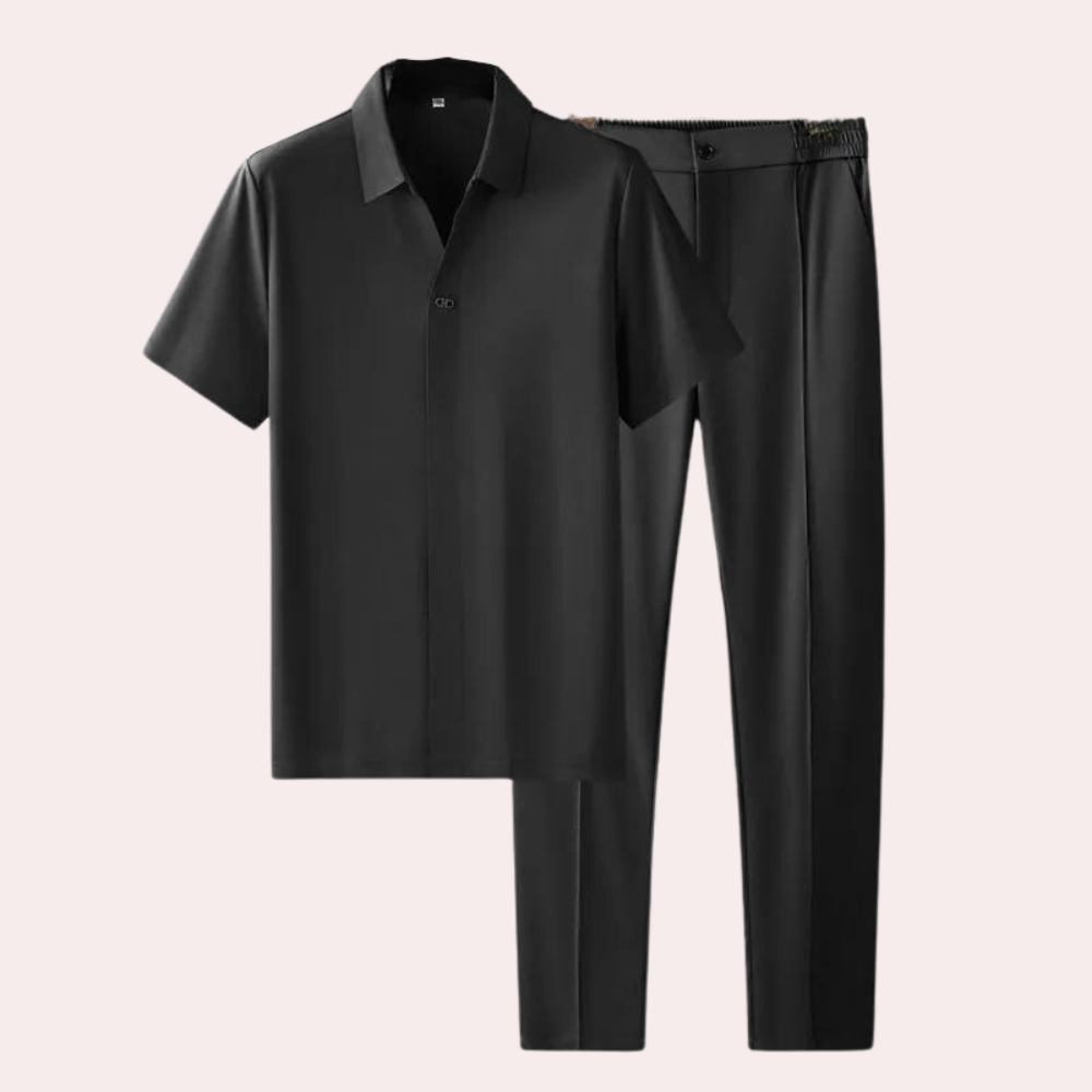 MILO | Męski zestaw casualowego polo i spodni