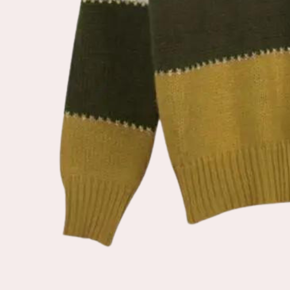 CHLOE - Elegancki sweter w paski na sezon jesienny