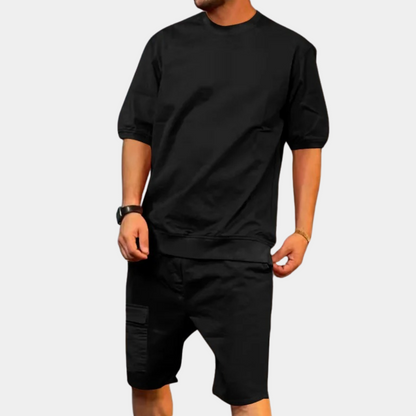 LIAM | Męski letni zestaw w luźnym, oversize'owym kroju