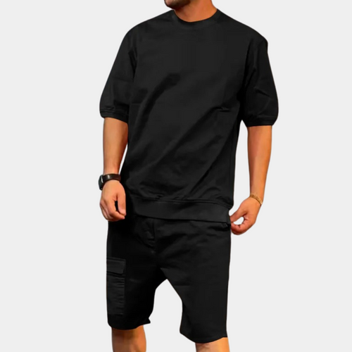 LIAM | Męski letni zestaw w luźnym, oversize'owym kroju