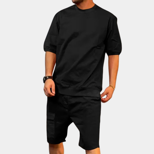 LIAM | Męski letni zestaw w luźnym, oversize'owym kroju