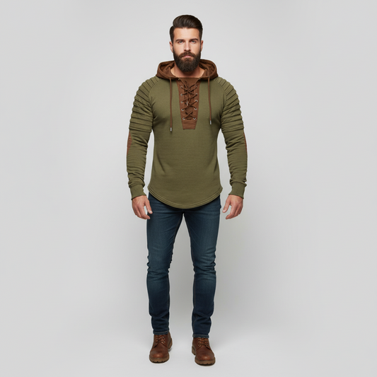 TOBIAS - Męska Bluza z Kapturem i Regulowanymi Sznurkami