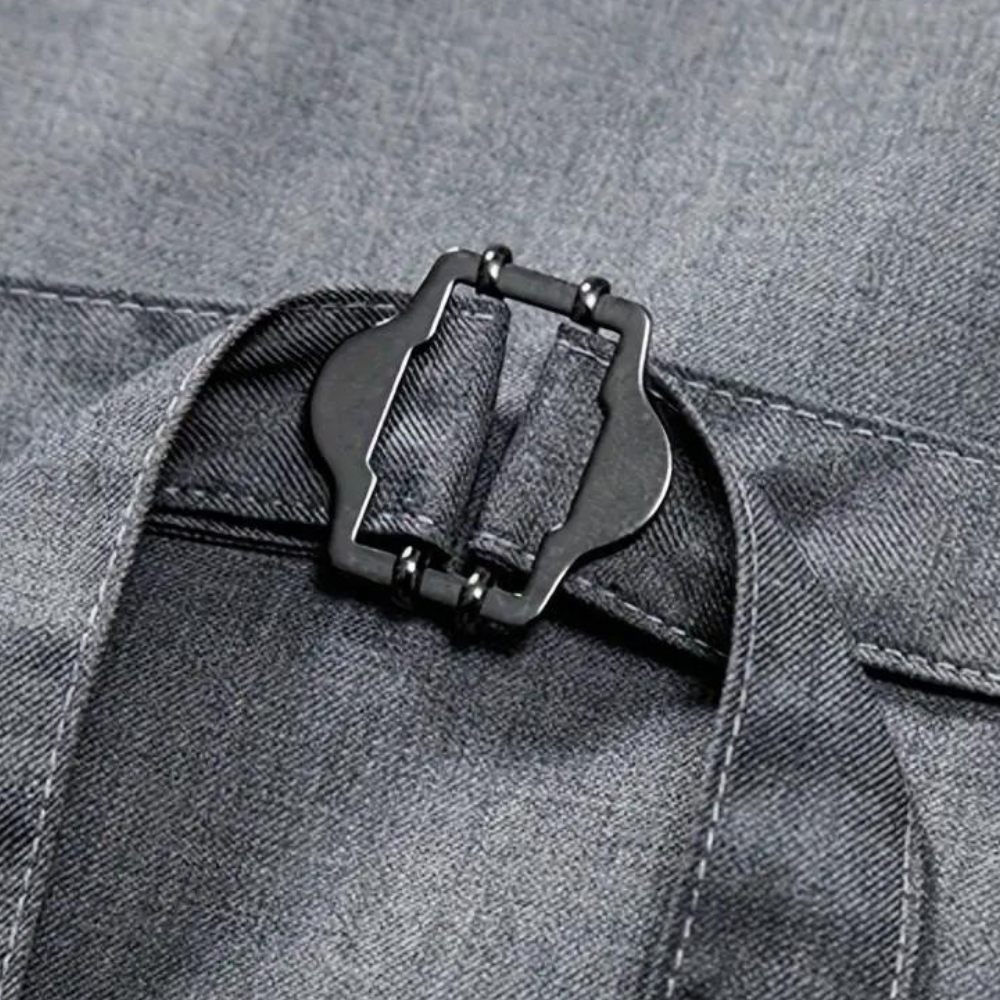 TIBOR | Stylowy męski sweter z asymetrycznym zapięciem