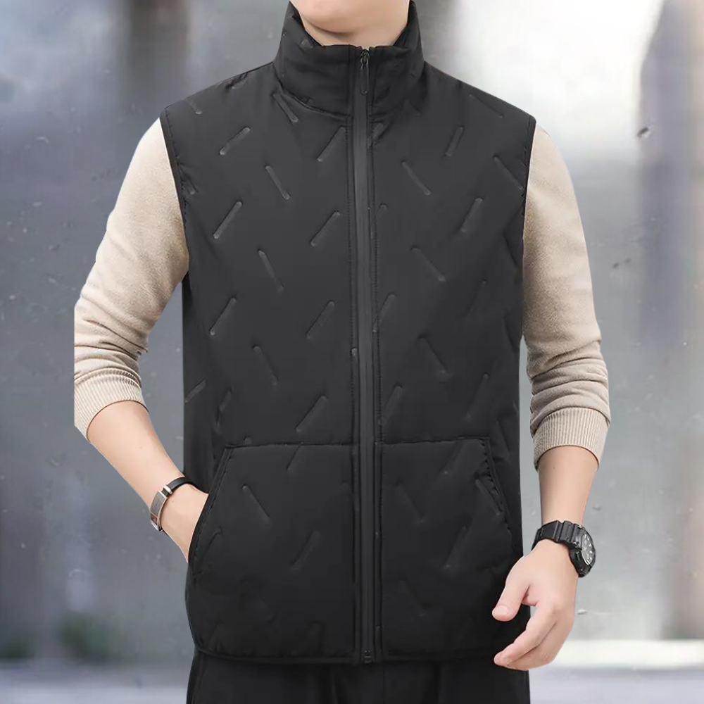 LOUKAS | Męska luźna kamizelka bez rękawów