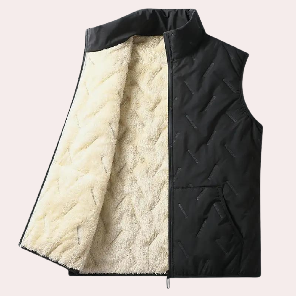 LOUKAS | Męska luźna kamizelka bez rękawów