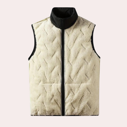 LOUKAS | Męska luźna kamizelka bez rękawów