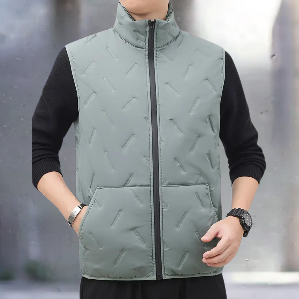 LOUKAS | Męska luźna kamizelka bez rękawów