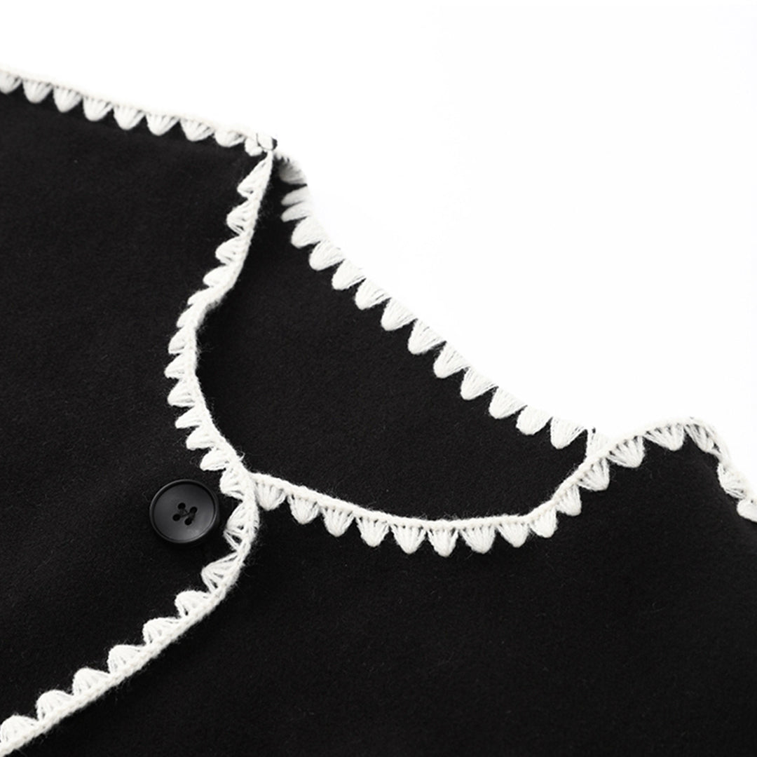 LATRICE - Stylowy Płaszcz z Szalem