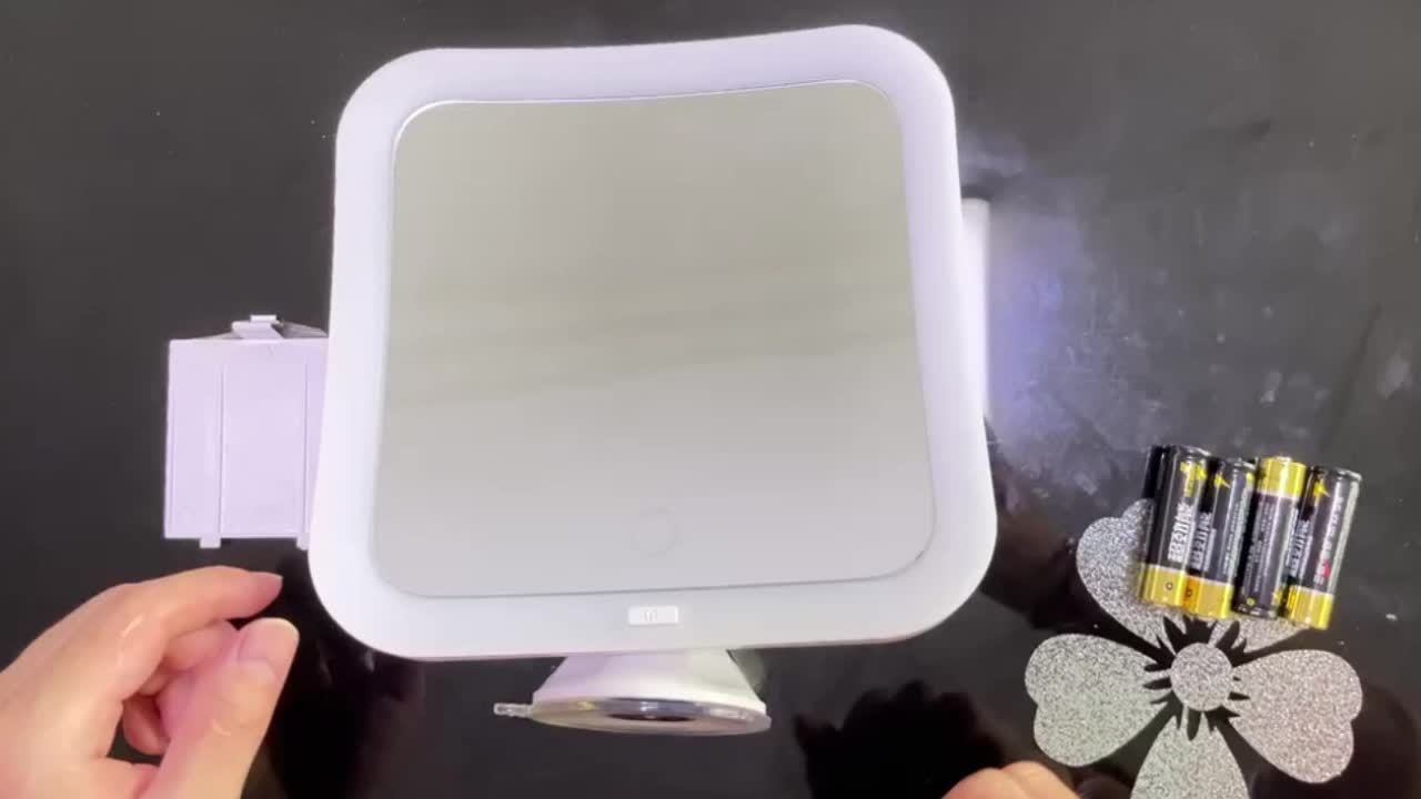 GlowSnap - Lampa do Makijażu z Dotykowym Sterowaniem i Przyssawką