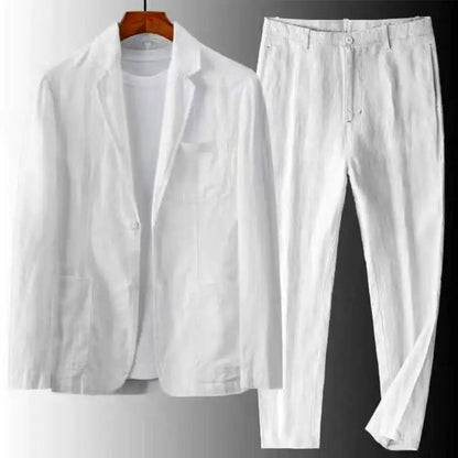 Men's Casual Linen Set