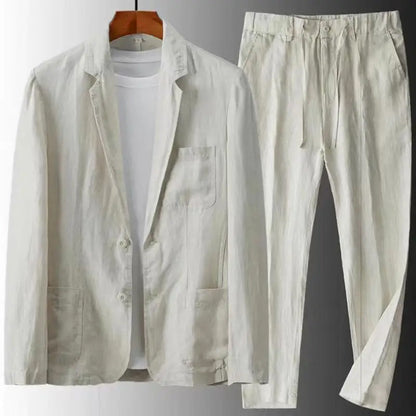 Men's Casual Linen Set