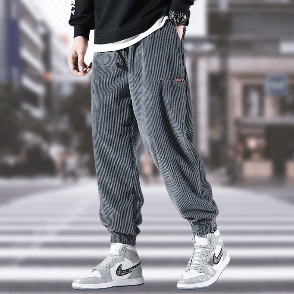 Calvin | Eleganckie spodnie z tkaniny kordura