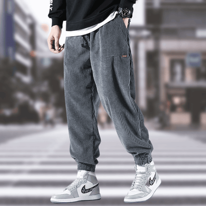 Calvin | Eleganckie spodnie z tkaniny kordura