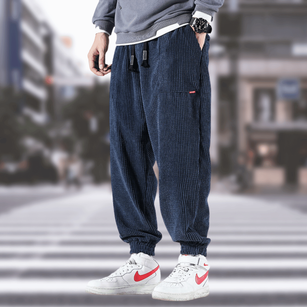 Calvin | Eleganckie spodnie z tkaniny kordura