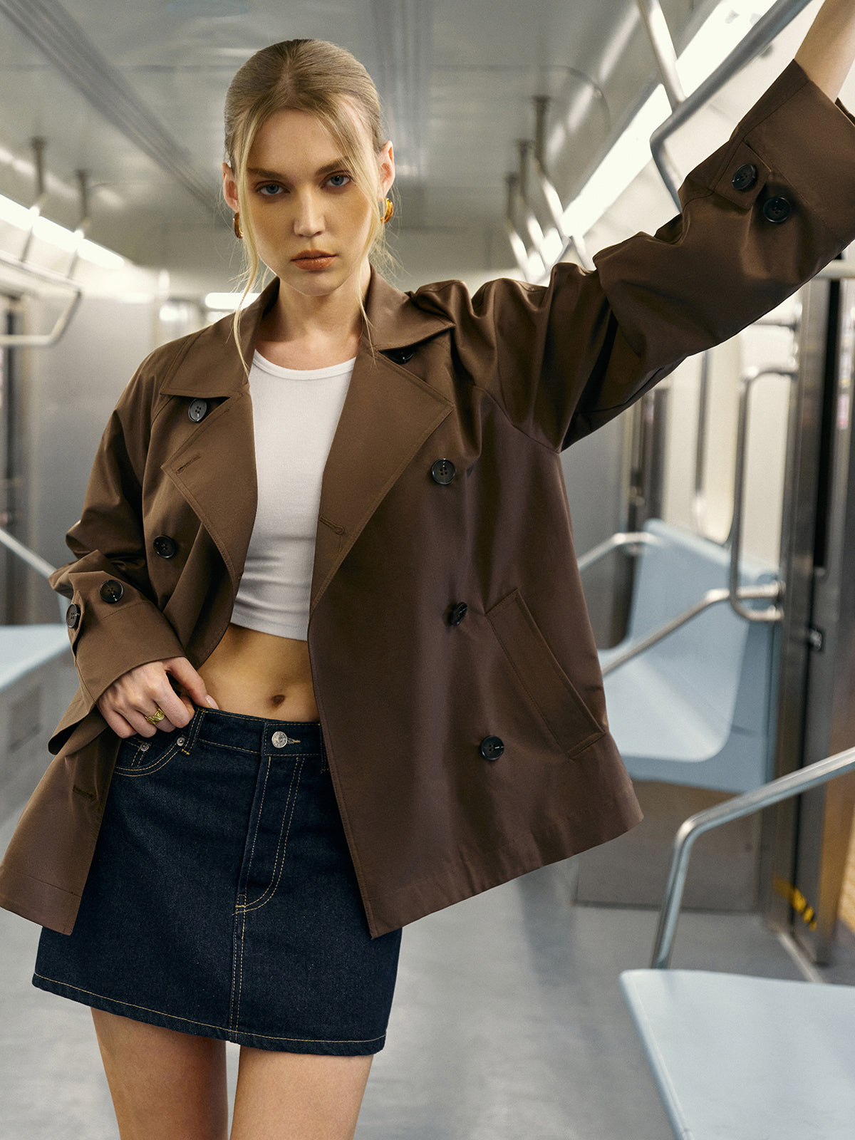 Ruth | Trench Coat z Podwójnym Zapięciem