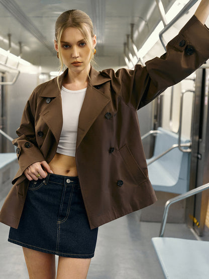 Ruth | Trench Coat z Podwójnym Zapięciem