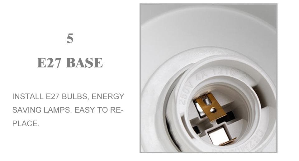 Ścienna lampa z włącznikiem na sznurku - TwistGlow