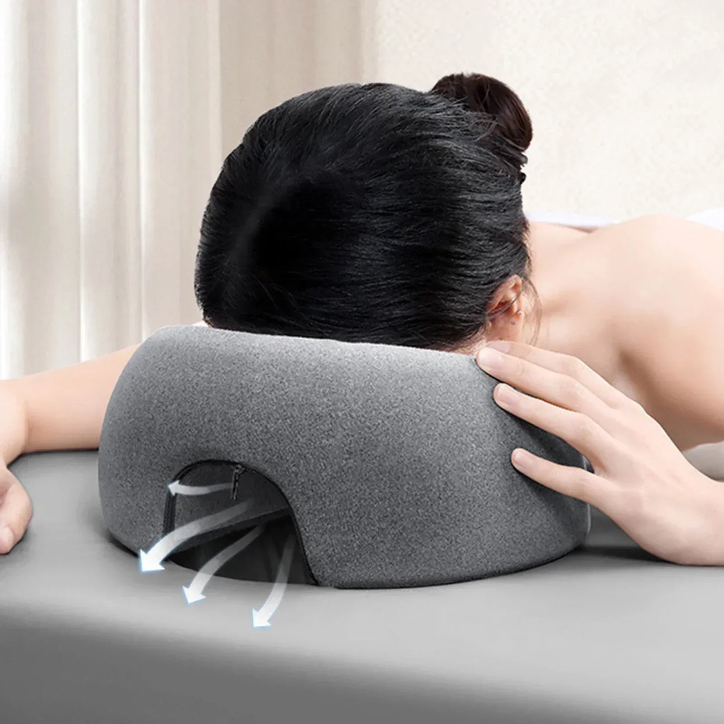 ContourRest - Ergonomic Memory Foam Pillow for Ultimate Comfort in Beauty Salons