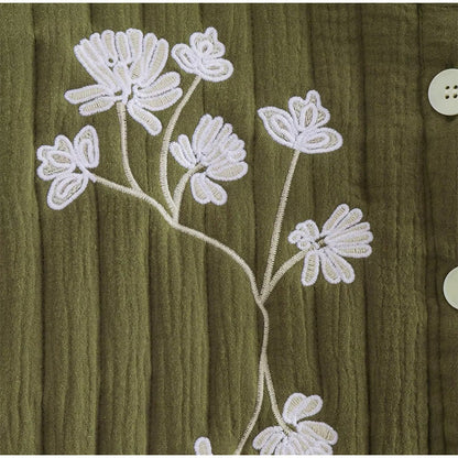 LIV - Zielona Kamizelka w Kwiaty