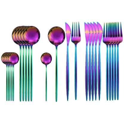 ElegantServe | Zestaw Sztućców ze Stali Nierdzewnej Premium