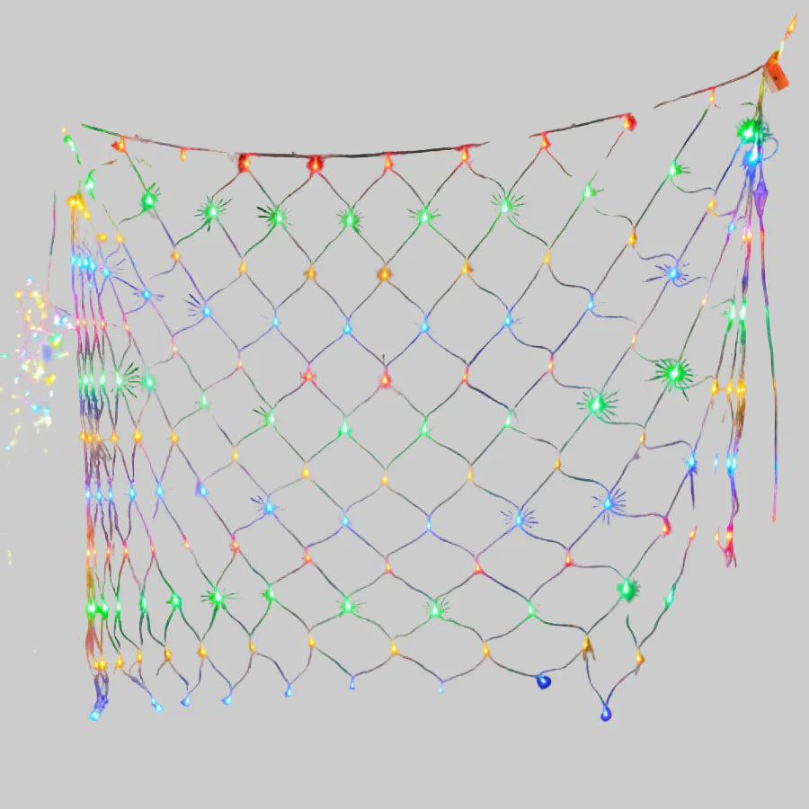 Luksusowe Zewnętrzne Oświetlenie w Wzór Siatki z Lampkami LED