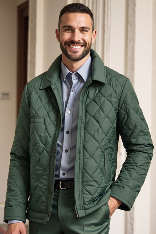 Men's Quilted Winter Jacket