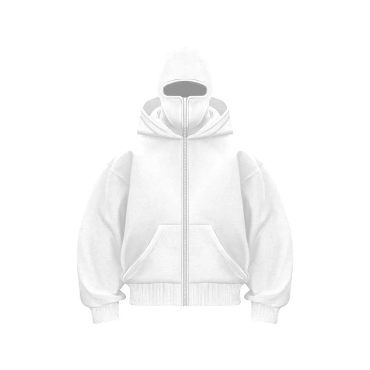 Męski Hoodie z Kapturem i Osłoną na Twarz