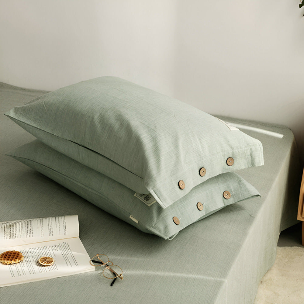 Favonia - Zestaw bawełnianych poszewek na kołdrę z dwiema poszewkami na poduszki