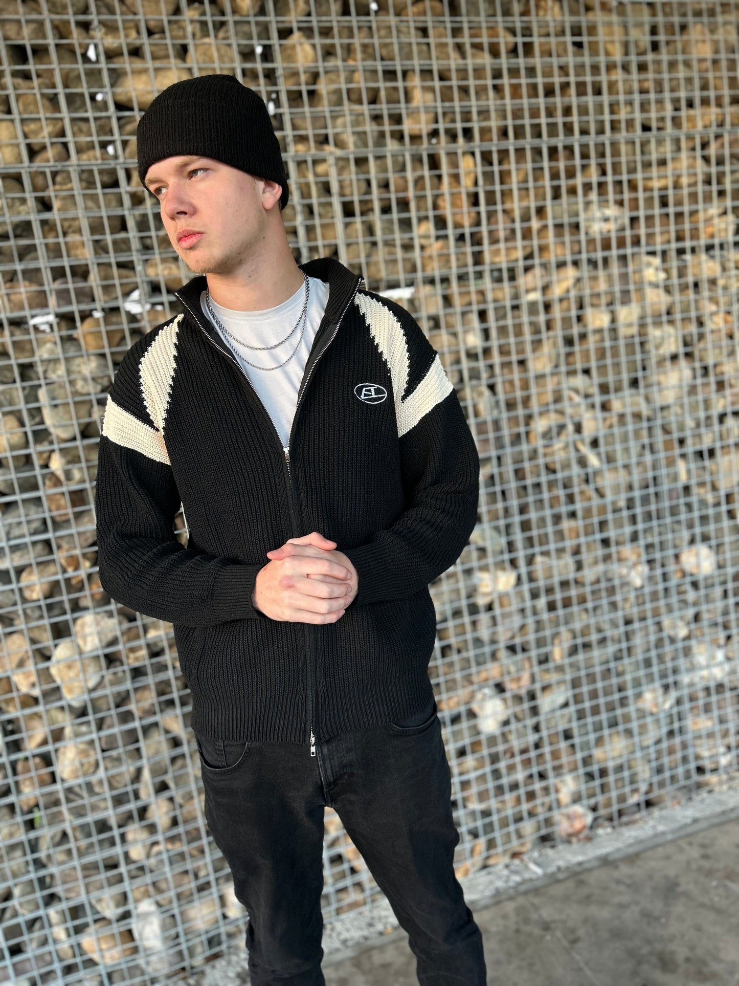 Boston - Męska Wpleciona Kamizelka