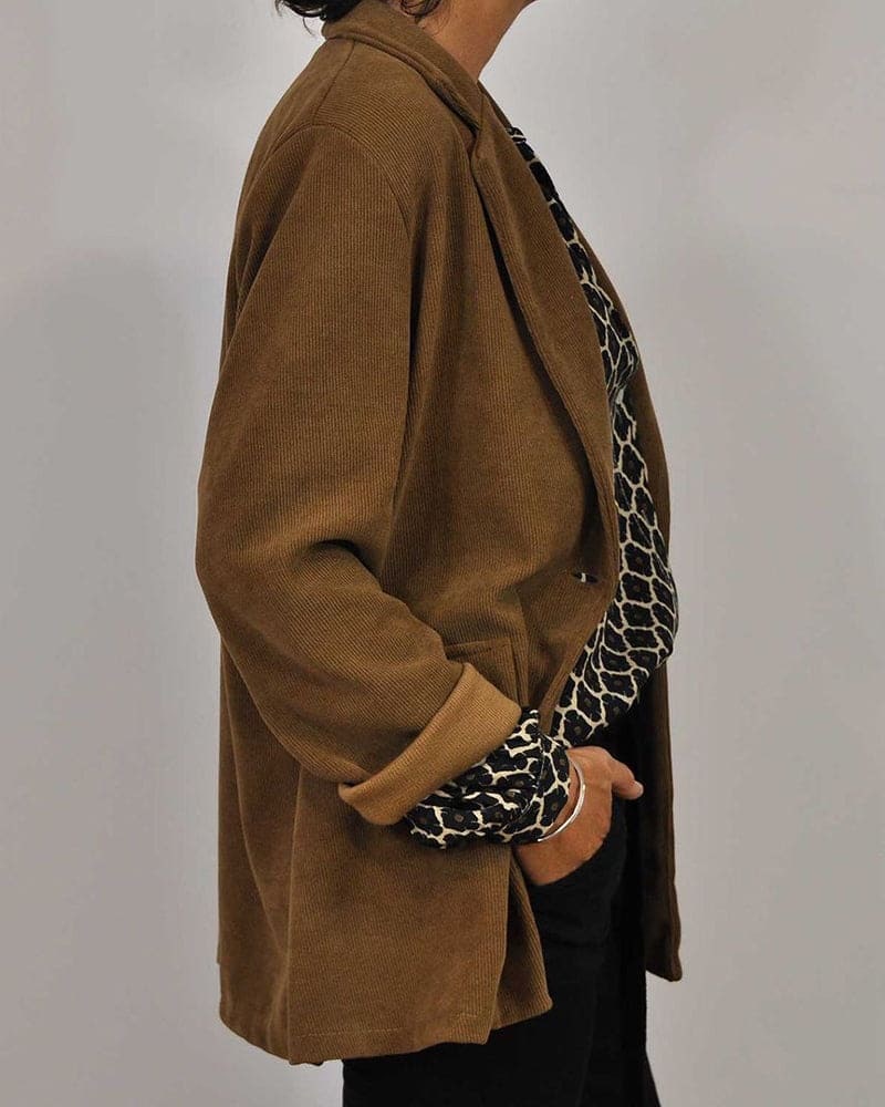 MARIE | Midi Blouse with V-Neck Design